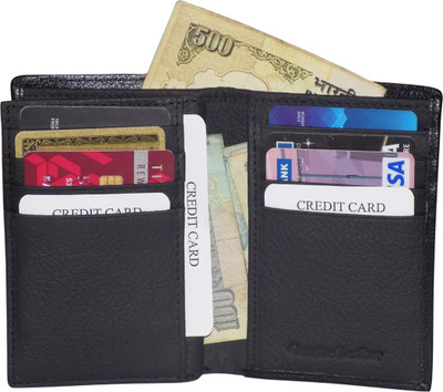 

Style 98 Men Black Genuine Leather Money Clip(12 Card Slots)