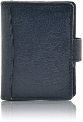 Leather Zentrum 6 Card Holder(Set of 1, Blue)