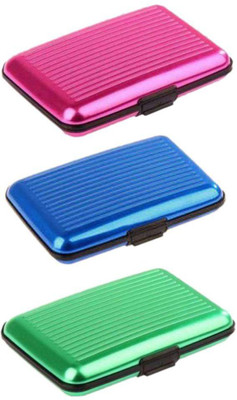 

SOI Wallets 6 Card Holder(Set of 3, Multicolor)