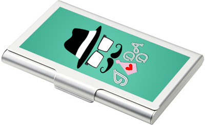 

SKY TRENDS Father's Day 15 Card Holder(Set of 1, Silver)