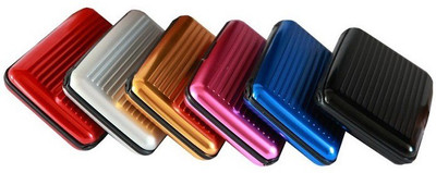 

GoodsBazaar 6 Card Holder(Set of 1, Red, Khaki, Pink, Blue, Silver, Purple, Gold)