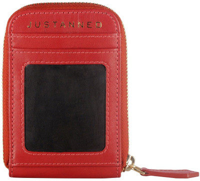 

Justanned 4 Card Holder(Set of 1, Red)