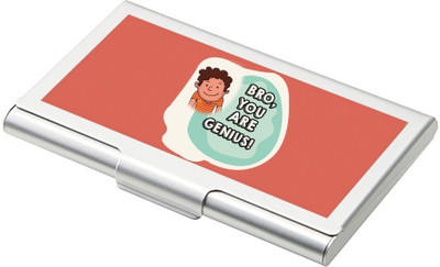 

SKY TRENDS 15 Card Holder(Set of 1, Silver)