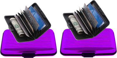 

Evana 6 Card Holder(Set of 2, Purple)