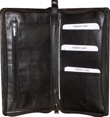 

Style 98 Women Black Genuine Leather Wallet(10 Card Slots)