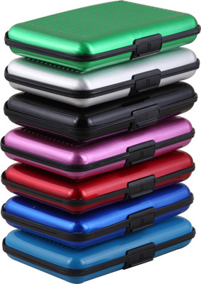 

Zblack Aluma Visiting Card 6 Card Holder(Set of 7, Multicolor)
