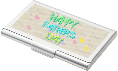 

SKY TRENDS Father's Day 15 Card Holder(Set of 1, Silver)