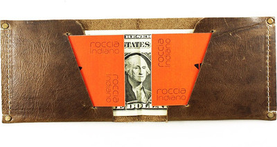 

Roccia Indiano Men Tan Genuine Leather Wallet(2 Card Slots), Tan-01