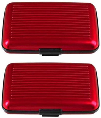 

SOI Wallets 6 Card Holder(Set of 2, Red)