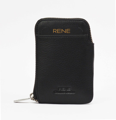 

Rene 4 Card Holder(Set of 1, Black)