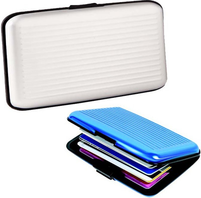 

Shine Fashion Men's 6 Card Holder(Set of 2, Blue, White)