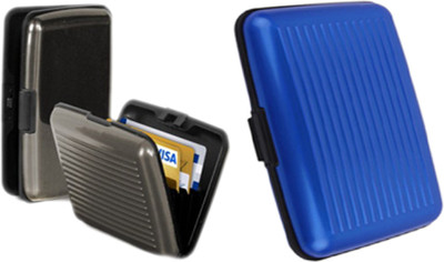 

Alexus 6 Card Holder(Set of 2, Grey, Blue)