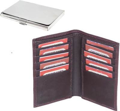 

Styzon 10 Card Holder(Set of 2, Brown)