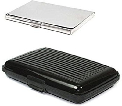 

Umangdeal 6 Card Holder(Set of 2, Black, Silver)