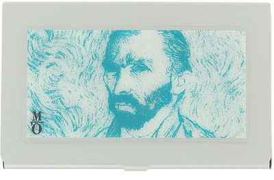 

The Museum Outlet 10 Card Holder(Set of 1, Silver, Blue)