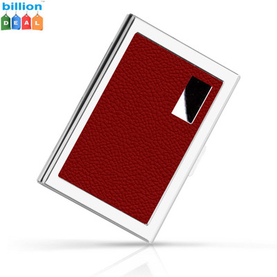 

billion DEAL High Quality Stylish Silver Business ATM 6 Card Holder(Set of 1, Red, Silver)