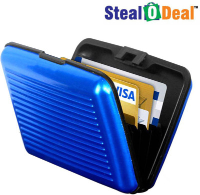

Stealodeal Blue Atm Visting 6 Card Holder(Set of 1, Blue)
