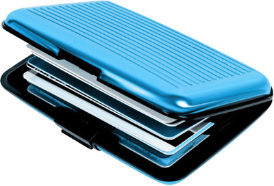 

Fashion Deck Men Blue Plastic Card Holder(6 Card Slots)