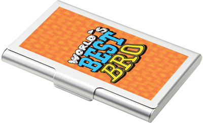 

SKY TRENDS 15 Card Holder(Set of 1, Silver)