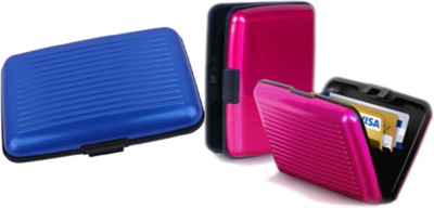 

Alexus 6 Card Holder(Set of 2, Blue, Pink)