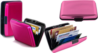 

Alexus 6 Card Holder(Set of 2, Pink, Pink)