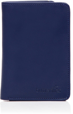 

Butterflies Men Casual Blue Artificial Leather Wallet(12 Card Slots)