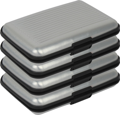 

Fox Micro 6 Card Holder(Set of 4, Silver)