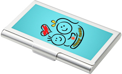 

SKY TRENDS 15 Card Holder(Set of 1, Silver)