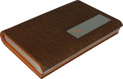 

Ammvi Creations 15 Card Holder(Set of 1, Brown)