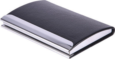 

Atlas Steel and Synthetic Leather 10 Card Holder(Set of 1, Black)