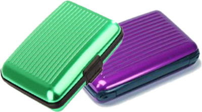 

Alexus 6 Card Holder(Set of 2, Green, Purple)