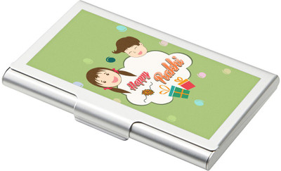 

SKY TRENDS 15 Card Holder(Set of 1, Silver)