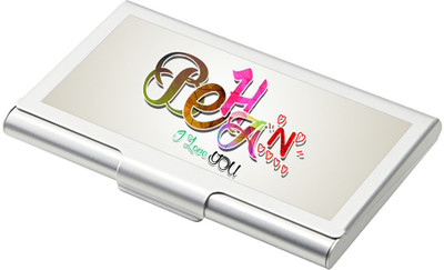 

SKY TRENDS 15 Card Holder(Set of 1, Silver)