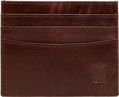 U+N Unisex Sleek Genuine Leather Card Holder 6 Card Holder(Set of 1, Brown) U+N Unisex Sleek Genuine Leather Card Holder 6 Card Holder(Set of 1, Brown)