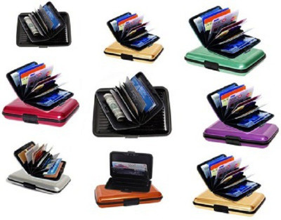 

Squeeze Card Wallet Collection 6 Card Holder(Set of 10, Multicolor)