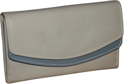 

Style 98 Girls Multicolor Genuine Leather Wallet(11 Card Slots), Beige:white