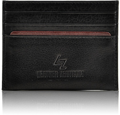 

Leather Zentrum 6 Card Holder(Set of 1, Black)