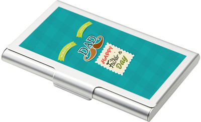 

SKY TRENDS Father's Day 15 Card Holder(Set of 1, Silver)