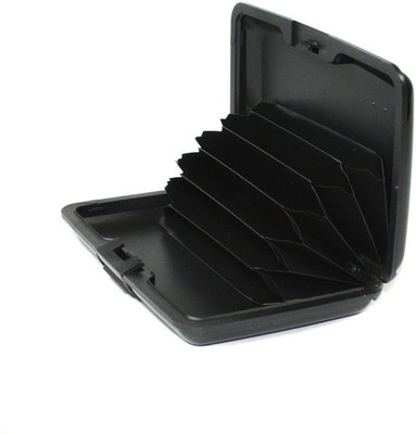 

CTW Men Black Plastic Card Holder(6 Card Slots), Grey-6