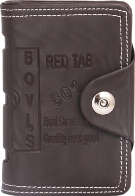 UROOJ 6 Card Holder(Set of 1, Brown)