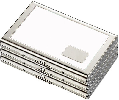 

Stealodeal |Pack of 3| White Metal ATM Bracket 6 Card Holder(Set of 3, White)