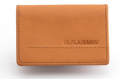 

Flairmen Men's 8 Card Holder(Set of 1, Tan)
