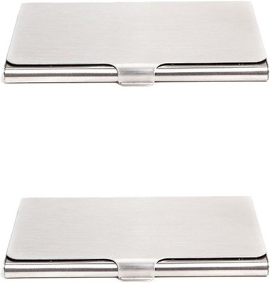 Modishera 15 Card Holder(Set of 2, Silver)