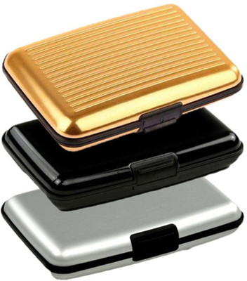 

Golddust 6 Card Holder(Set of 3, Multicolor)