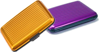 

Alexus 6 Card Holder(Set of 2, Yellow, Purple)