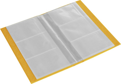

Eco-Leatherette 3 Visiting Card book 120 Card Holder(Set of 1, Yellow)