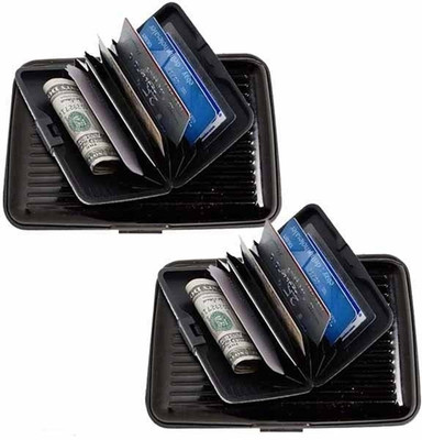 

Chevron 6 Card Holder(Set of 2, Black, Black)