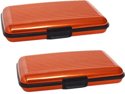 

Shine Fashion 30 Card Holder(Set of 2, Orange, Orange)