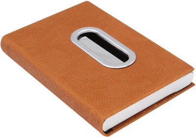 

7Trees Magnetic Closure 20 Card Holder(Set of 1, Brown)
