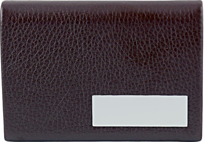 

U. R. GOD Business / Visiting 15 Card Holder(Set of 1, Brown, Orange)